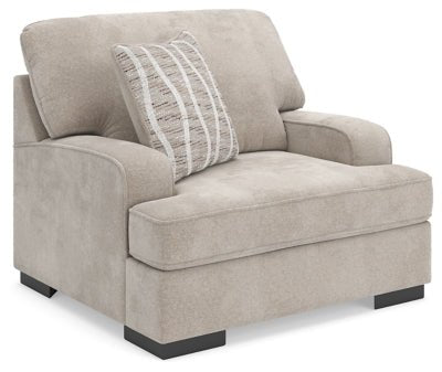 High Profile Oversized Chair - Beige Arm Chair modern furniture Contempo Furniture