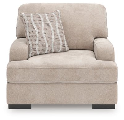 High Profile Oversized Chair - Beige Arm Chair modern furniture Contempo Furniture