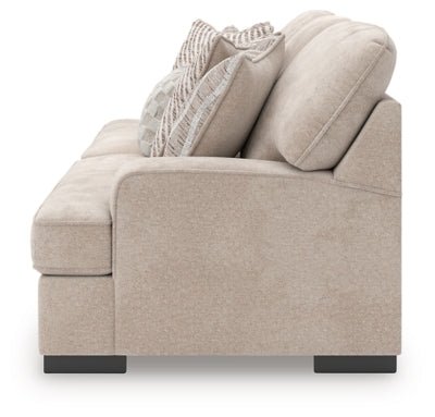 High Profile Sofa - Beige Stationary Sofa modern furniture Contempo Furniture