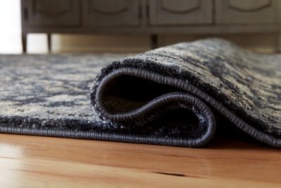 Hilcott 7'10" x 10'6" Rug - Dark Brown Area Rug modern furniture Contempo Furniture