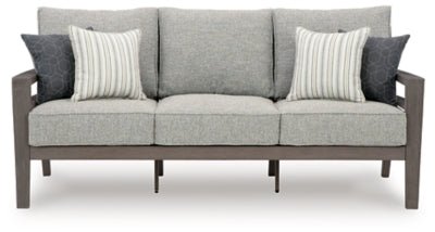 Hillside Barn Outdoor Sofa with Cushion - Dark Brown Outdoor Seating modern furniture Contempo Furniture