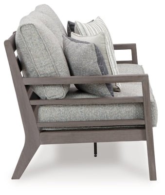 Hillside Barn Outdoor Sofa with Cushion - Dark Brown Outdoor Seating modern furniture Contempo Furniture