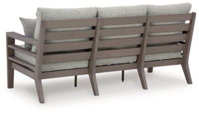 Hillside Barn Outdoor Sofa with Cushion - Dark Brown Outdoor Seating modern furniture Contempo Furniture