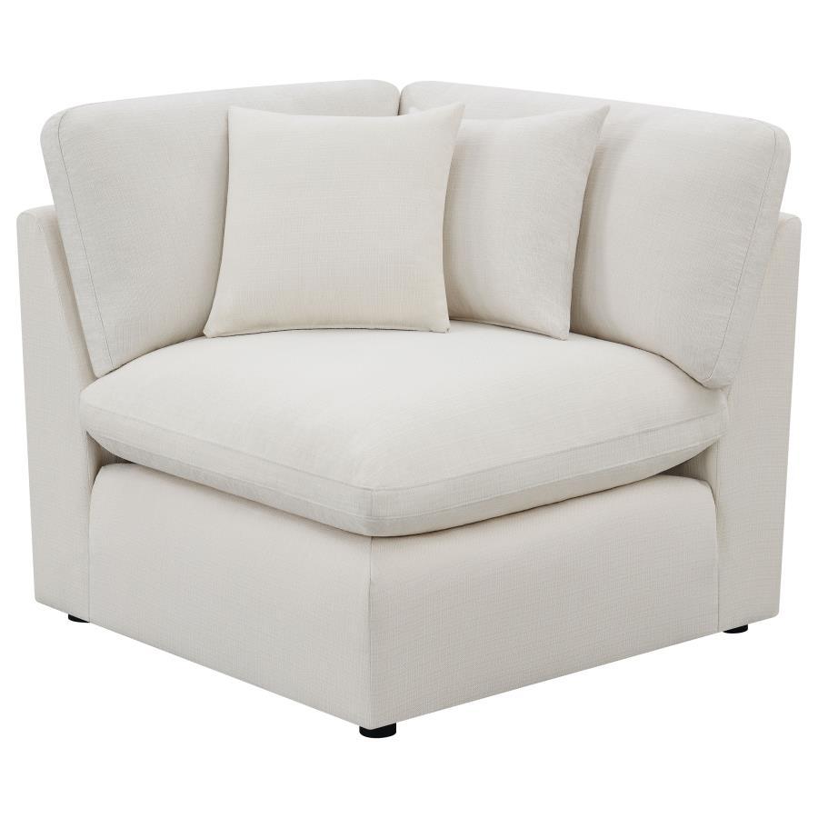 Hobson - 6 Piece Upholstered Modular Sectional Sofa - Ivory 2 - Piece Living Room Set modern furniture Contempo Furniture