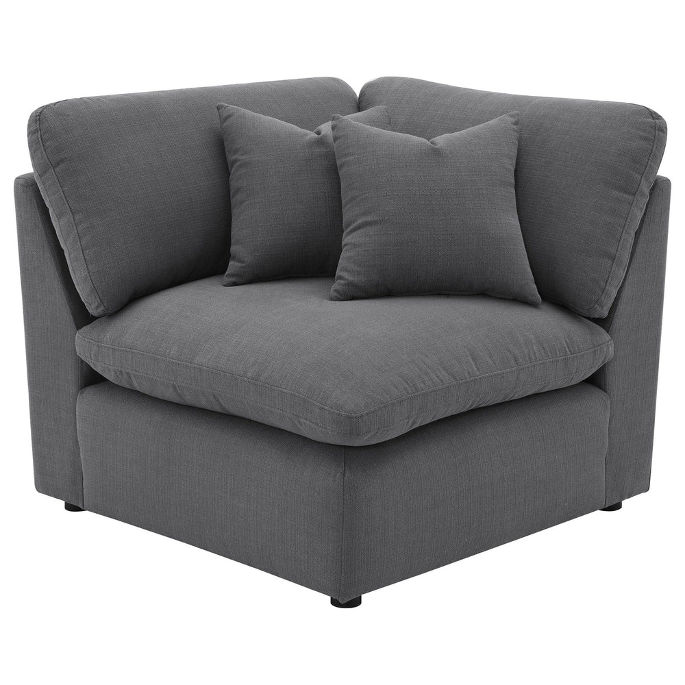 Hobson - Upholstered Corner - Charcoal Corners modern furniture Contempo Furniture