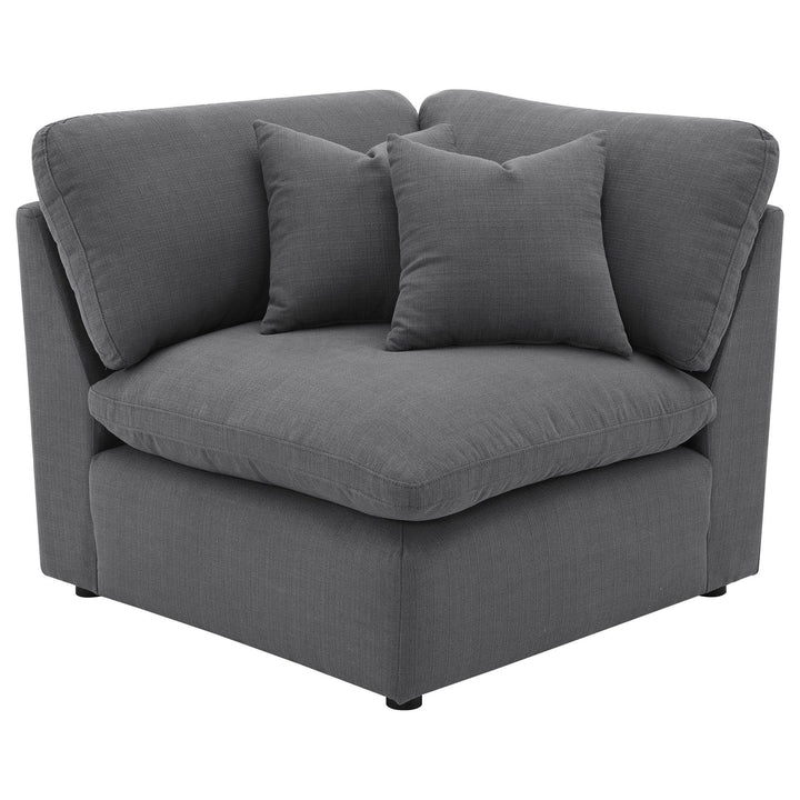 Hobson - Upholstered Corner - Charcoal Corners modern furniture Contempo Furniture