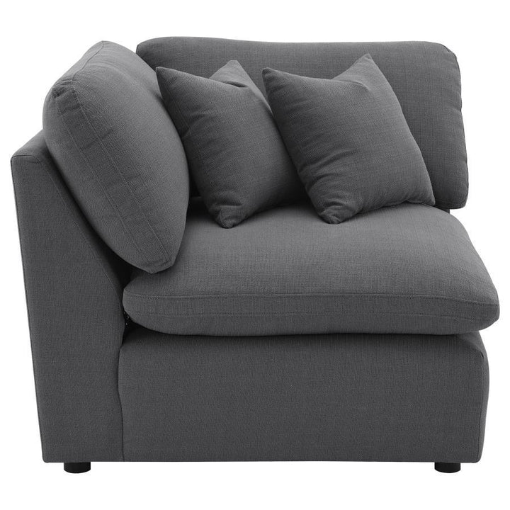 Hobson - Upholstered Corner - Charcoal Corners modern furniture Contempo Furniture
