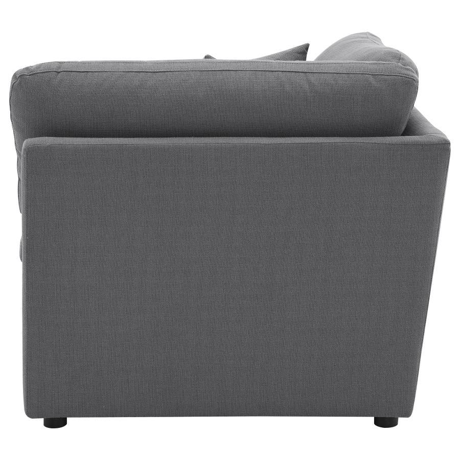 Hobson - Upholstered Corner - Charcoal Corners modern furniture Contempo Furniture