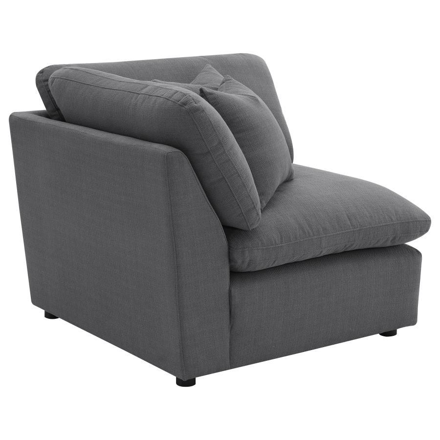 Hobson - Upholstered Corner - Charcoal Corners modern furniture Contempo Furniture