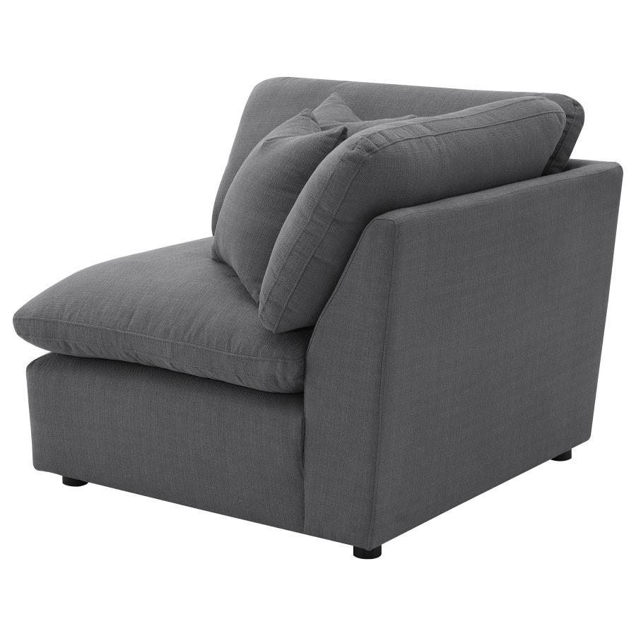 Hobson - Upholstered Corner - Charcoal Corners modern furniture Contempo Furniture