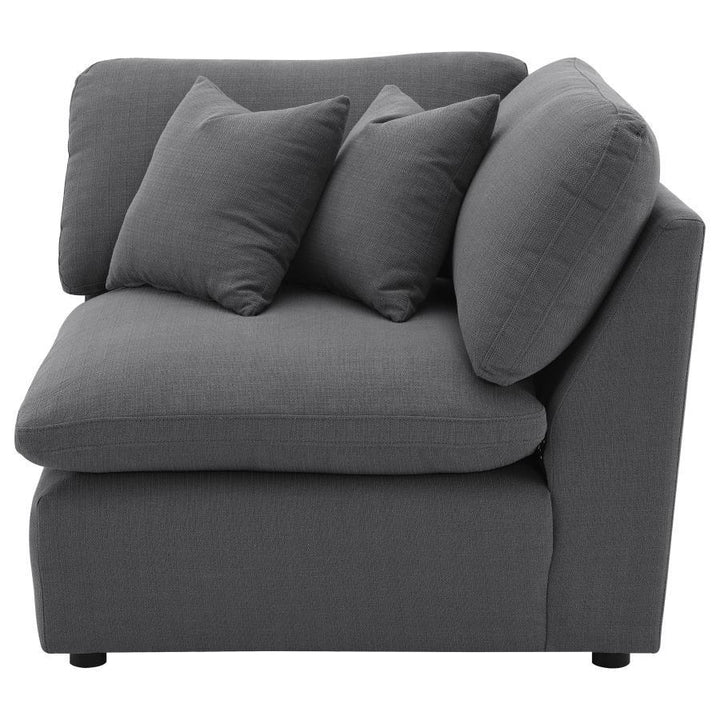 Hobson - Upholstered Corner - Charcoal Corners modern furniture Contempo Furniture