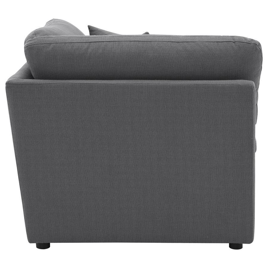 Hobson - Upholstered Corner - Charcoal Corners modern furniture Contempo Furniture