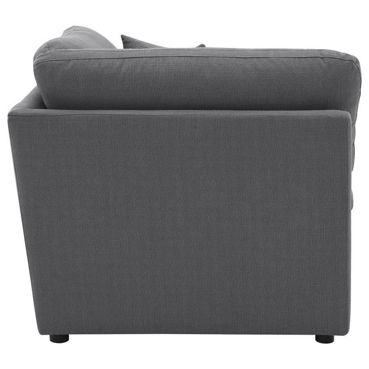 Hobson - Upholstered Corner - Charcoal Corners modern furniture Contempo Furniture