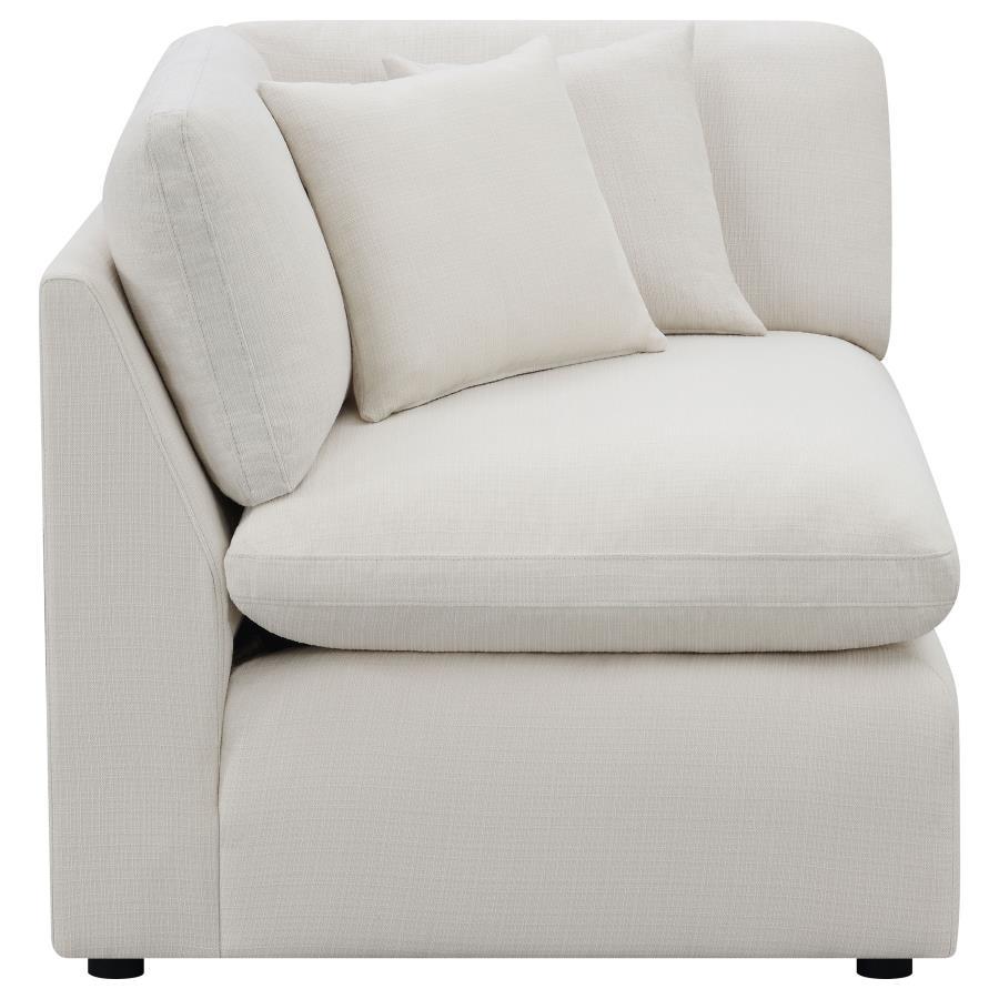 Hobson - Upholstered Corner - Ivory Corners modern furniture Contempo Furniture