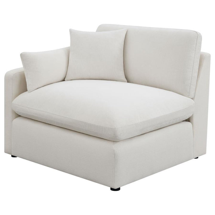 Hobson - Upholstered LAF Chair - Ivory Stationary Chair modern furniture Contempo Furniture