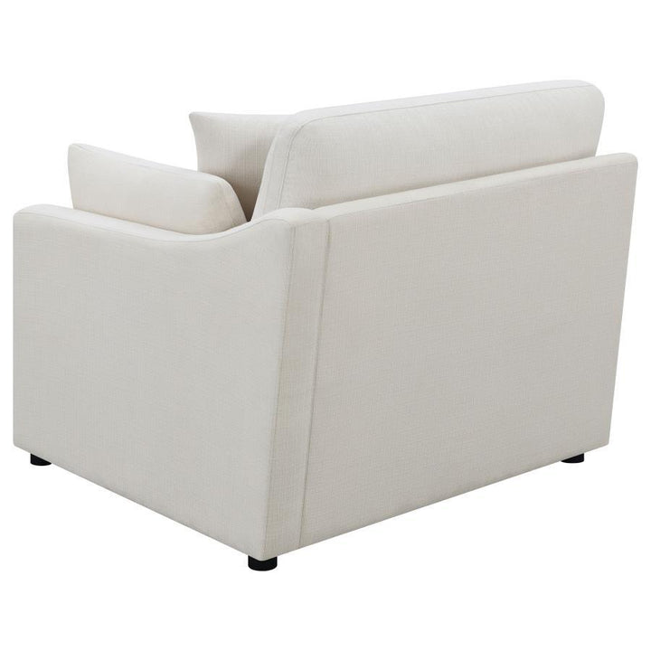 Hobson - Upholstered RAF Chair - Ivory Stationary Chair modern furniture Contempo Furniture