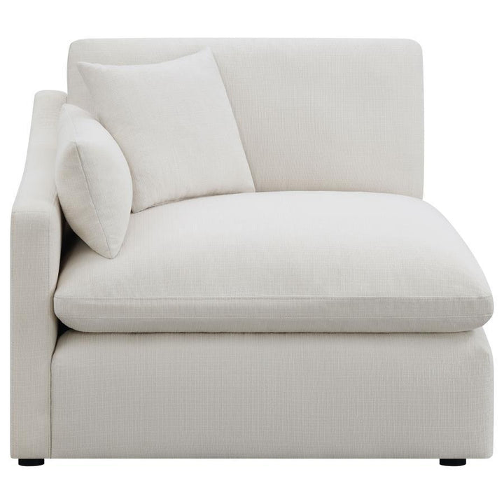 Hobson - Upholstered RAF Chair - Ivory Stationary Chair modern furniture Contempo Furniture
