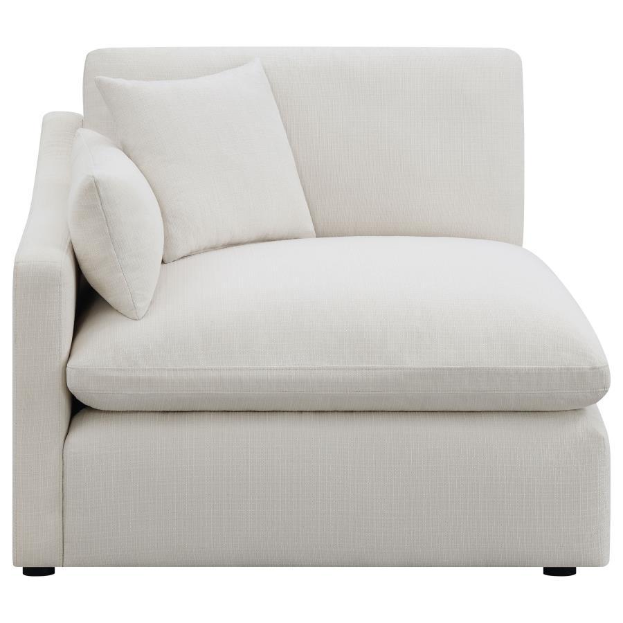 Hobson - Upholstered RAF Chair - Ivory Stationary Chair modern furniture Contempo Furniture