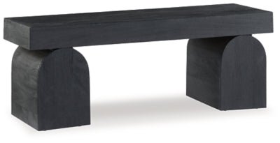 Holgrove Accent Bench - Black | Ashley Furniture