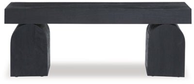 Holgrove Accent Bench - Black Accent Bench modern furniture Contempo Furniture