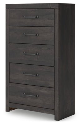Hollivern Chest of Drawers - Dark Gray Accent Chest modern furniture Contempo Furniture