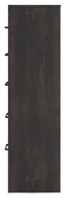Hollivern Chest of Drawers - Dark Gray Accent Chest modern furniture Contempo Furniture