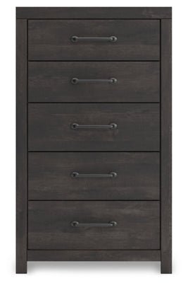 Hollivern Chest of Drawers - Dark Gray Accent Chest modern furniture Contempo Furniture