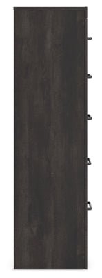 Hollivern Chest of Drawers - Dark Gray Accent Chest modern furniture Contempo Furniture