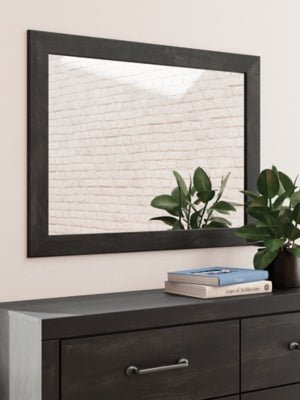 Hollivern Dresser and Mirror - Dark Gray Dresser &amp; Mirror modern furniture Contempo Furniture