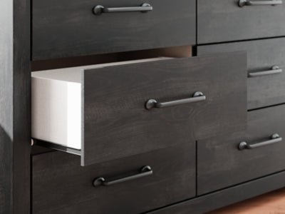 Hollivern Dresser - Dark Gray Dresser modern furniture Contempo Furniture