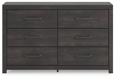 Hollivern Dresser - Dark Gray Dresser modern furniture Contempo Furniture
