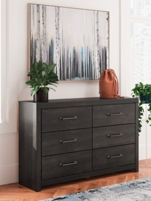 Hollivern Dresser - Dark Gray Dresser modern furniture Contempo Furniture
