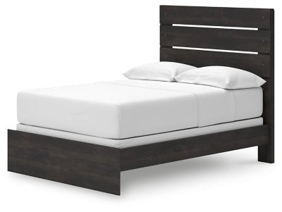 Hollivern Full Panel Bed - Dark Gray Panel Bed modern furniture Contempo Furniture
