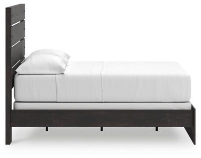 Hollivern Full Panel Bed - Dark Gray Panel Bed modern furniture Contempo Furniture