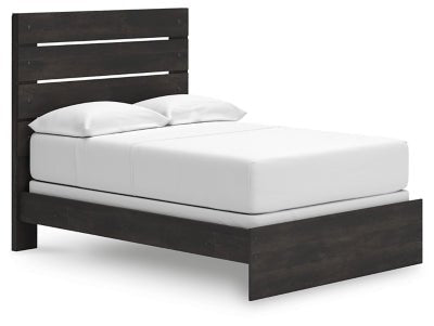 Hollivern Full Panel Bed - Dark Gray Panel Bed modern furniture Contempo Furniture