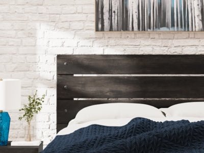 Hollivern Queen Panel Bed - Dark Gray Panel Bed modern furniture Contempo Furniture