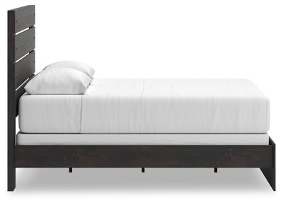 Hollivern Queen Panel Bed - Dark Gray Panel Bed modern furniture Contempo Furniture