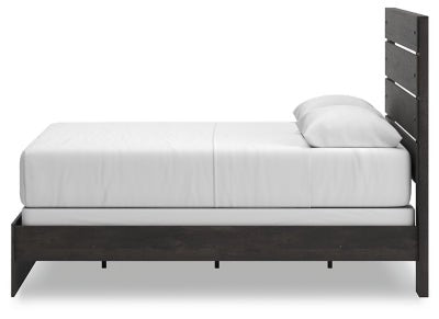 Hollivern Queen Panel Bed - Dark Gray Panel Bed modern furniture Contempo Furniture