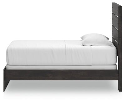 Hollivern Twin Panel Bed - Dark Gray Panel Bed modern furniture Contempo Furniture