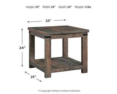Hollum End Table - Dark Brown End Table modern furniture Contempo Furniture