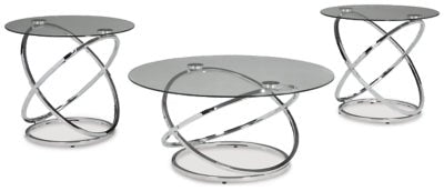 Hollynyx Table (Set of 3) - Pearl Silver | Ashley Furniture