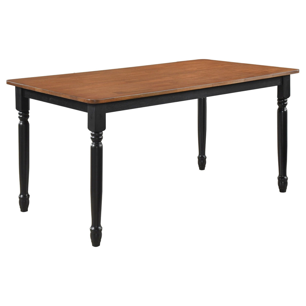 Hollyoak - Rectangular Wood Dining Table - Walnut Dining Table modern furniture Contempo Furniture