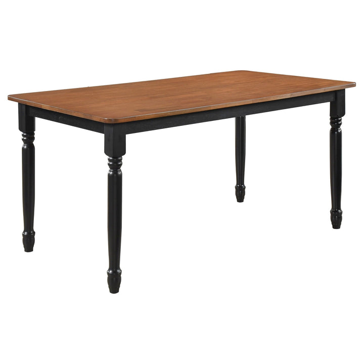 Hollyoak - Rectangular Wood Dining Table - Walnut Dining Table modern furniture Contempo Furniture