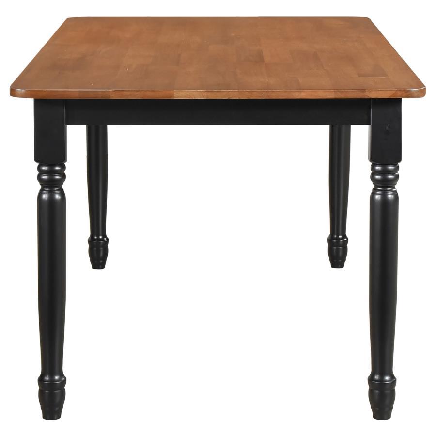 Hollyoak - Rectangular Wood Dining Table - Walnut Dining Table modern furniture Contempo Furniture