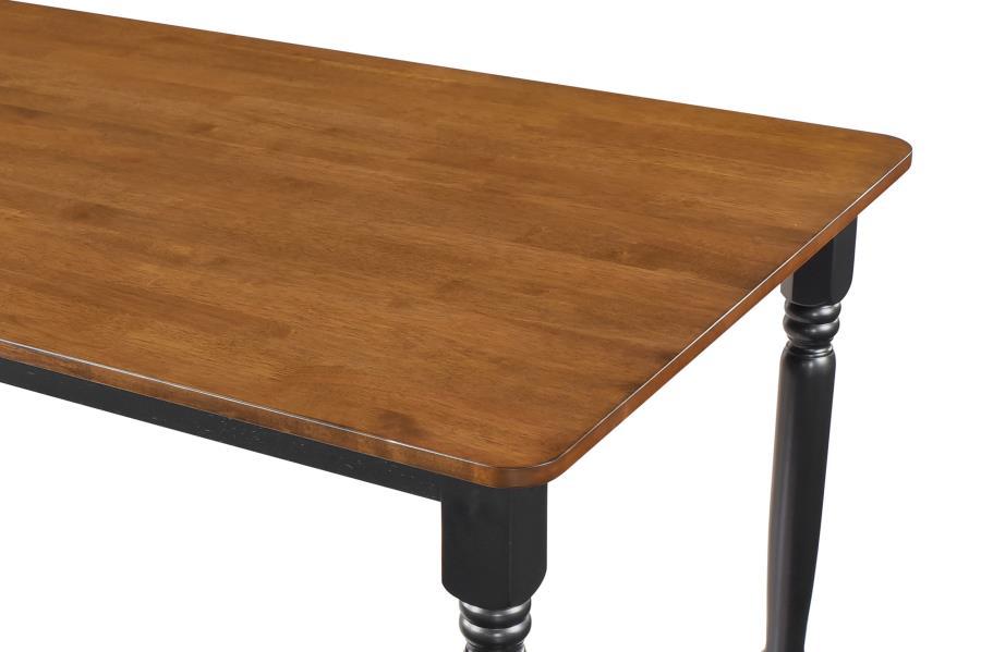 Hollyoak - Rectangular Wood Dining Table - Walnut Dining Table modern furniture Contempo Furniture