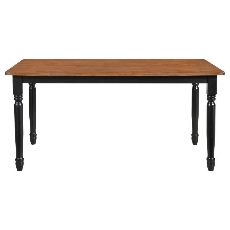 Hollyoak - Rectangular Wood Dining Table - Walnut Dining Table modern furniture Contempo Furniture