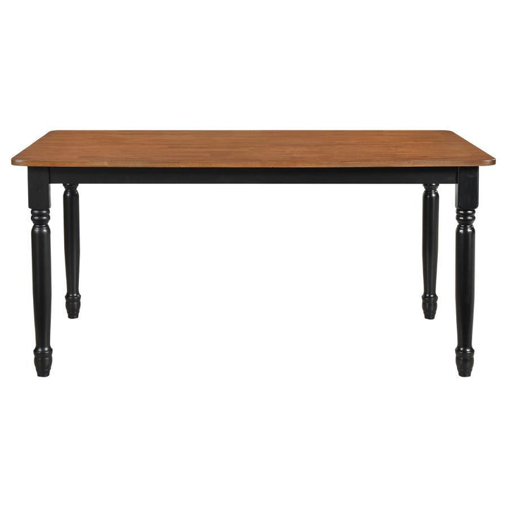 Hollyoak - Rectangular Wood Dining Table - Walnut Dining Table modern furniture Contempo Furniture