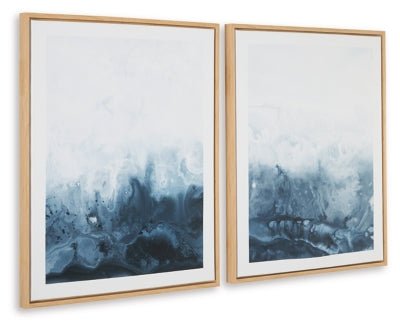 Holport Wall Art (Set of 2) - Blue | Ashley Furniture