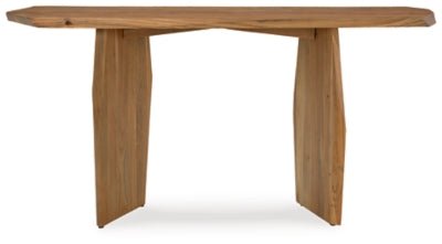 Holward Console Sofa Table - Light Brown Console Table modern furniture Contempo Furniture