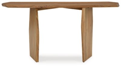 Holward Console Sofa Table - Light Brown Console Table modern furniture Contempo Furniture